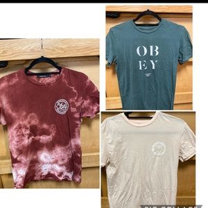 Three Women’s OBEY t-shirts